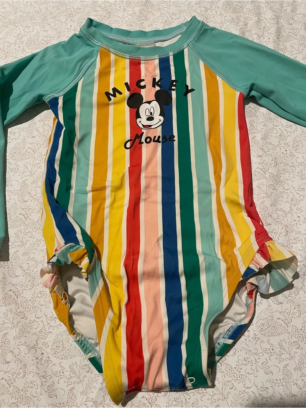 Disney Collection By Hannah Andersson 90cm 3T Swimsuit Rashguard Mickey Mouse